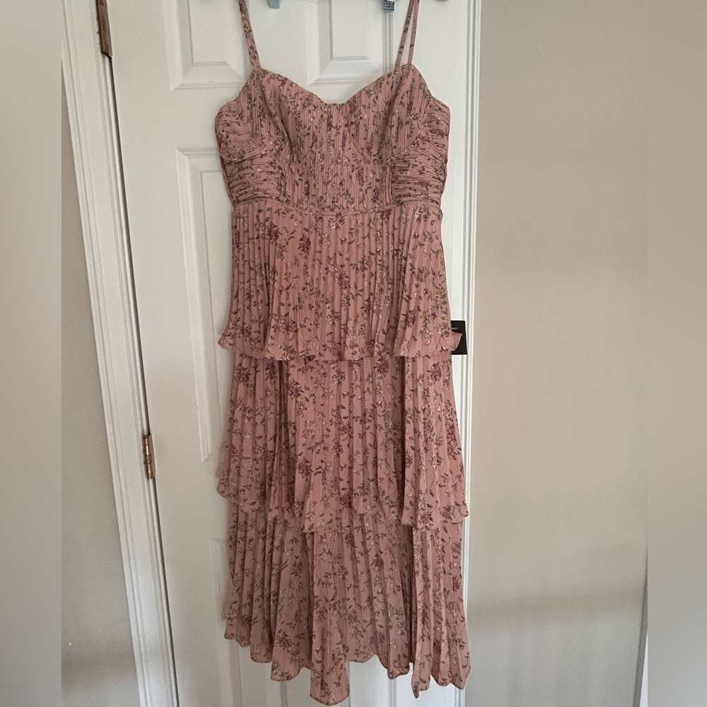 Lulus midi tiered dress xl NWT
